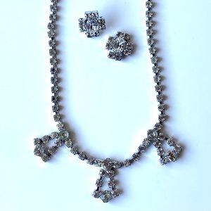 Vintage 1950’s 2 Piece Rhinestone Set